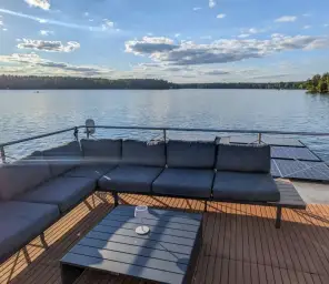 Hausboot Hausboot mieten Berlin Köpenick Führerscheinpflichtiges Bild 1